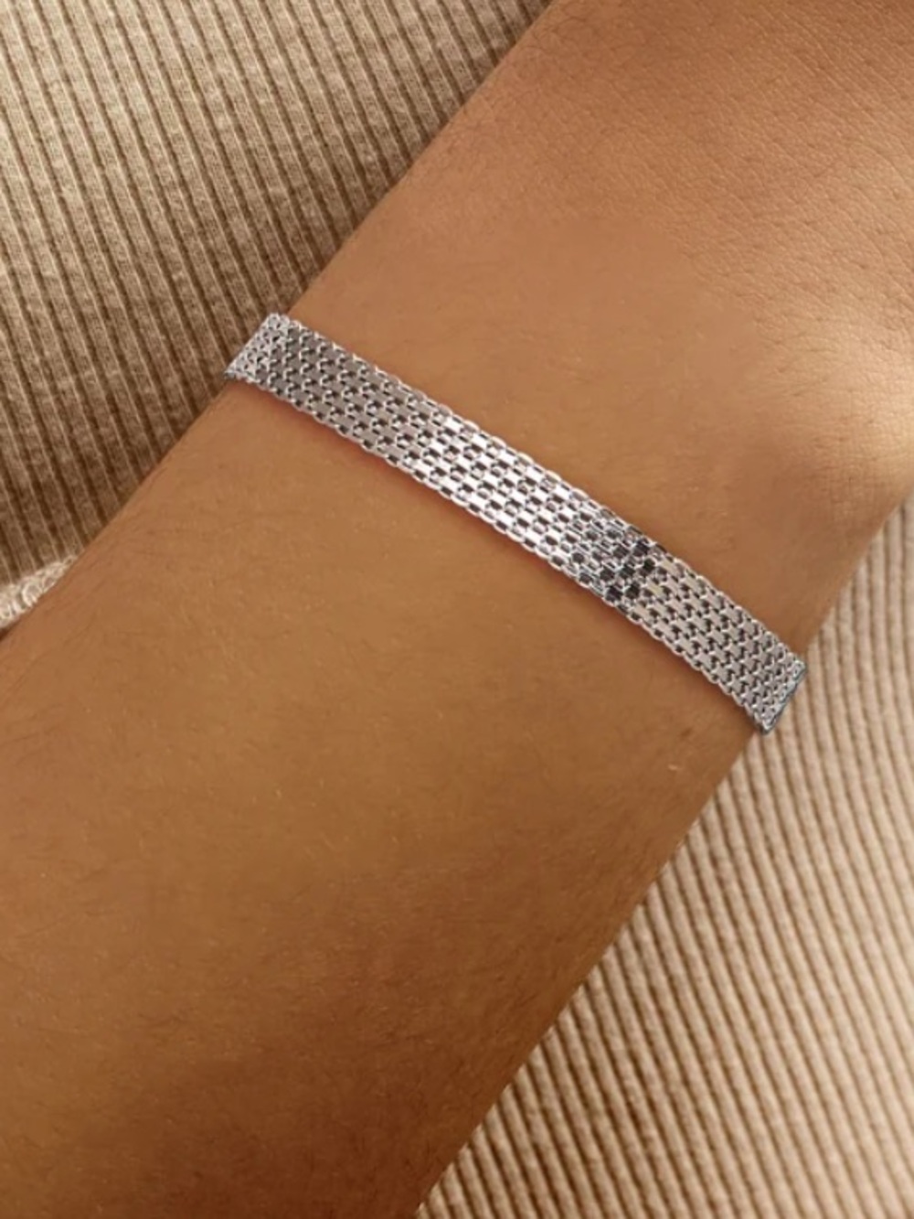 925 Sterling Silver BISMARK LINK Bracelet 7.5” NEW EXTREME SHINE EXTRA POLISHED